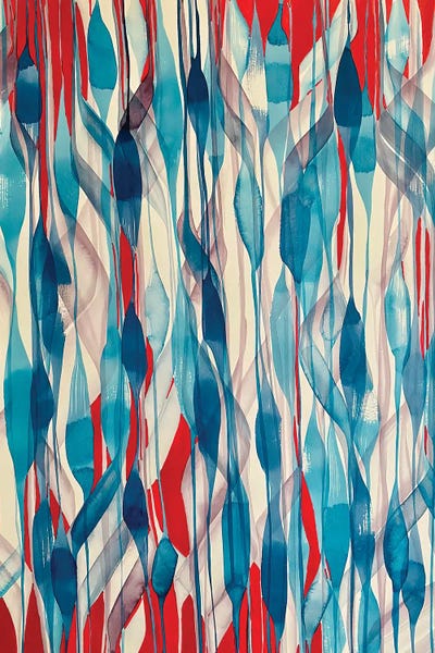 Tangled In Blues by Shushanik Karapetyan framed wall art