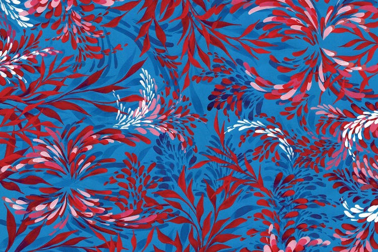 Red On Blue by Shushanik Karapetyan wall art
