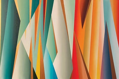 Summer Sunset In Acrylic by Shushanik Karapetyan framed wall art