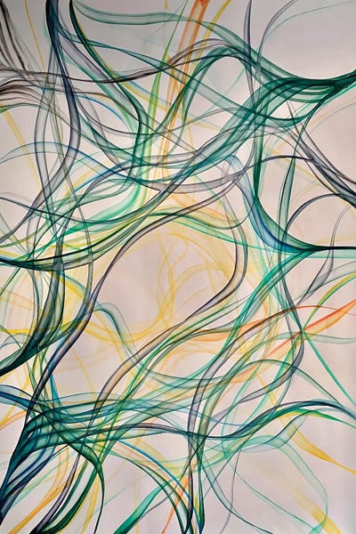 Meditation In Green Hues by Shushanik Karapetyan framed wall art