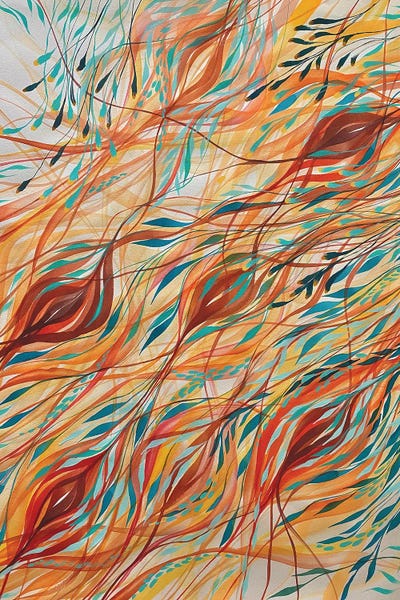 Feathers: Meditation In Warm Hues by Shushanik Karapetyan