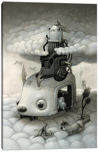 Cloud Crawler Canvas Art Print - Kristian Adam