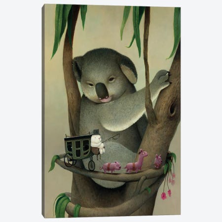 Koala Canvas Print #KRA30} by Kristian Adam Canvas Art