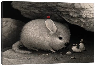 Porkchop Canvas Art Print - Mouse Art