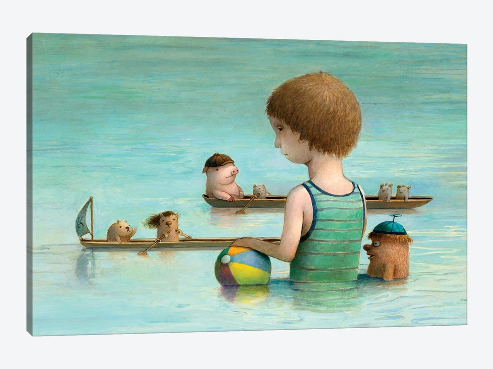Rowing Club by Kristian Adam 1-piece Canvas Art