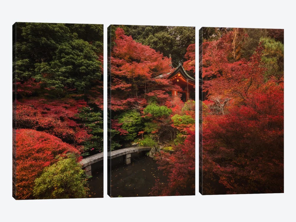 Autumn In Japan XII by Daniel Kordan 3-piece Canvas Art