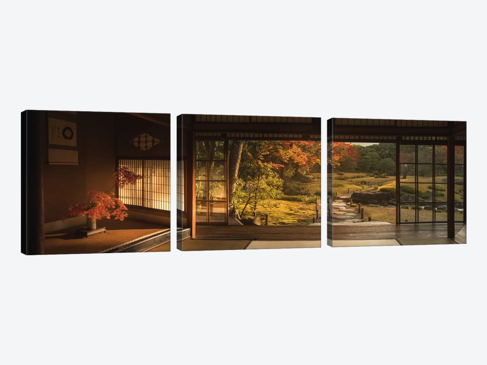 Autumn In Japan XVIII by Daniel Kordan 3-piece Canvas Wall Art