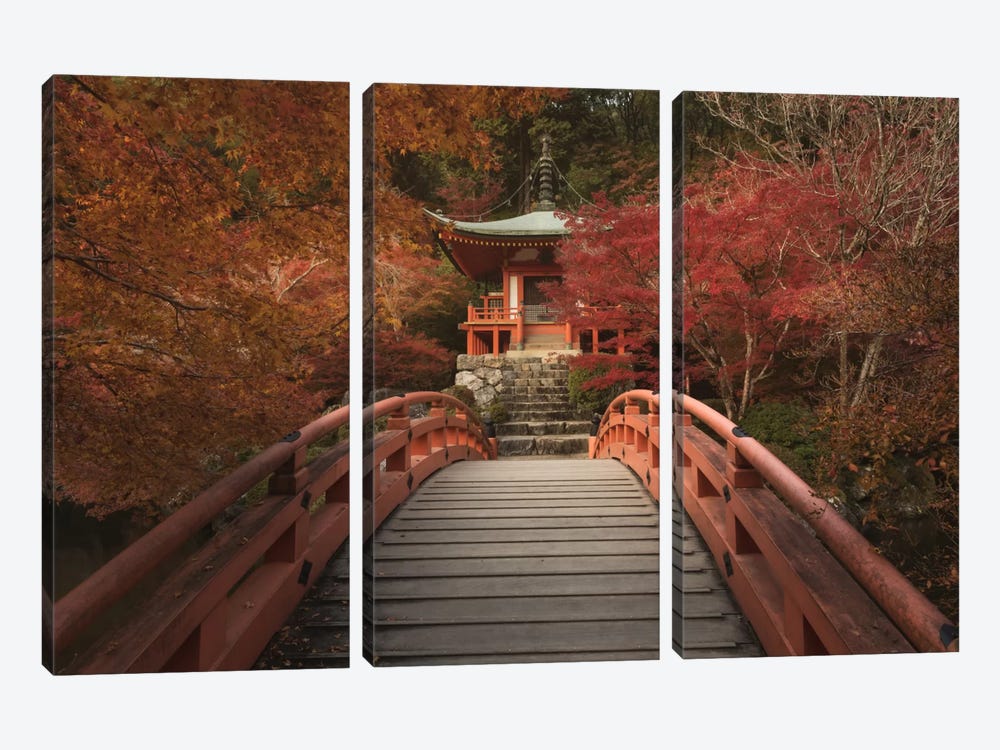 Autumn In Japan IV by Daniel Kordan 3-piece Canvas Artwork
