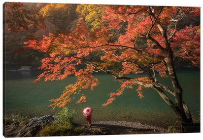 Autumn In Japan VII Canvas Art Print - Garden & Floral Landscape Art