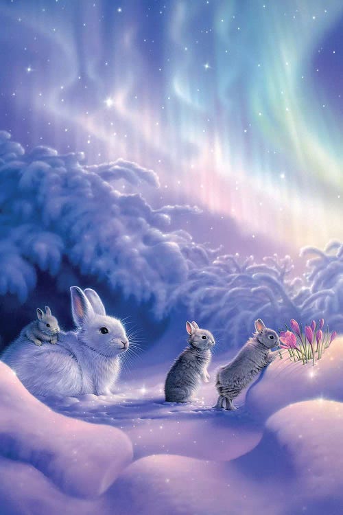 Snuggle Bunnies by Kirk Reinert wall art