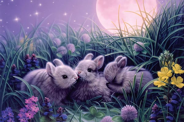 Rabbits: Moon Babies by Kirk Reinert
