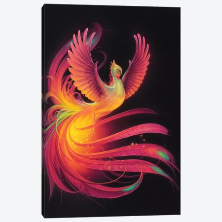 Phoenix Canvas Print #KRE84} by Kirk Reinert Canvas Artwork