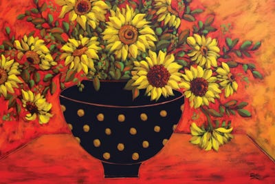 Sunflowers by Karen Rieger metal wall art