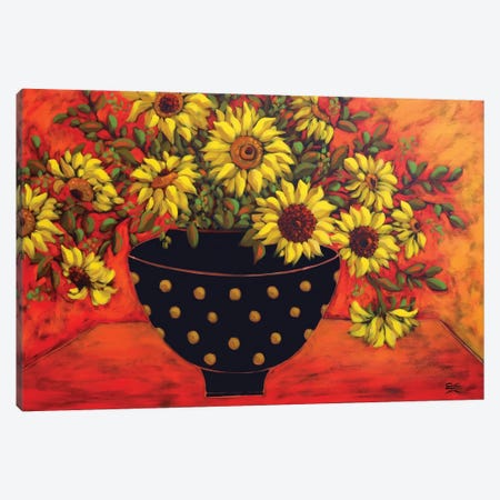 Sunflowers Canvas Print #KRG10} by Karen Rieger Canvas Art