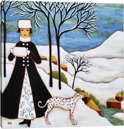 Winter Canvas Art Print - Dress & Gown Art