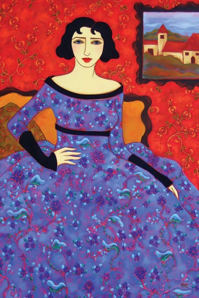 Woman With Azure Gown