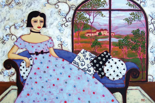 Woman With Polka Dot Gown