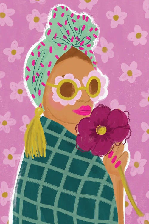 Peachy Girl by Kristina Hultkrantz wall art