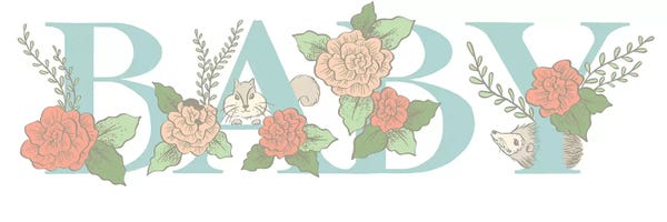 Hedgehogs: Forest Baby Toile I by Kristina Hultkrantz