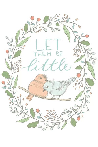 Forest Baby Toile II by Kristina Hultkrantz framed canvas print