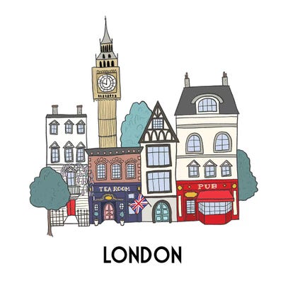 London by Kristina Hultkrantz canvas print