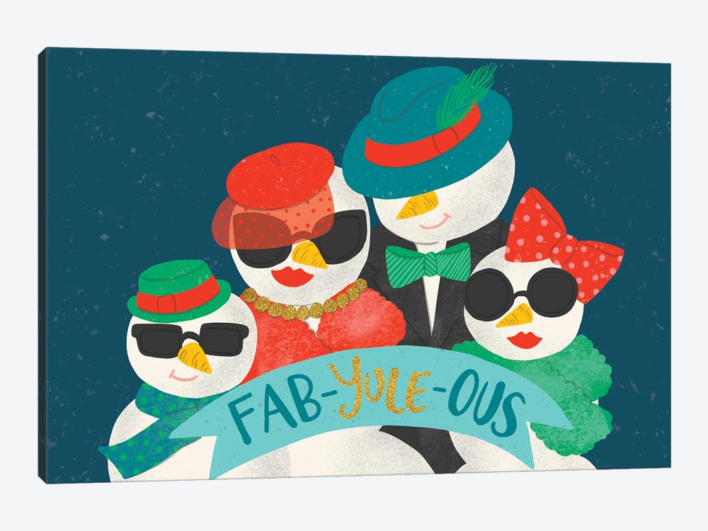 Fabulous Christmas by Kristina Hultkrantz 1-piece Canvas Art Print