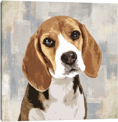 Beagle Canvas Art Print - Top Art
