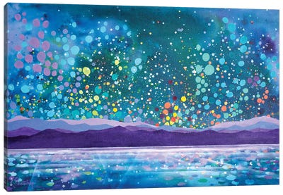Lake Tahoe Canvas Art Print - Large Colorful Accents