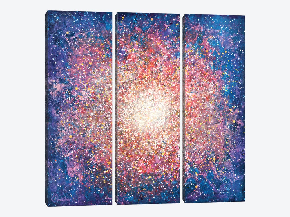Messier 15 by Kristen Leigh 3-piece Canvas Print