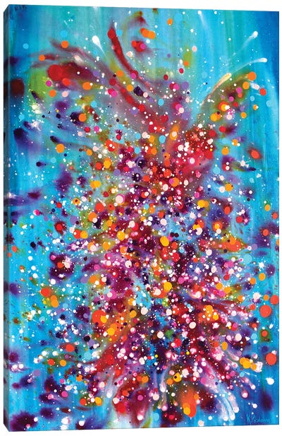 A Dance Between Time And Space Canvas Art Print - Similar to Jackson Pollock