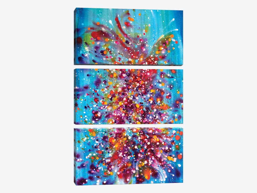 A Dance Between Time And Space by Kristen Leigh 3-piece Art Print