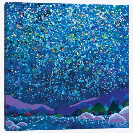 Starry Night Canvas Print #KRP24} by Kristen Pobatschnig Canvas Art Print