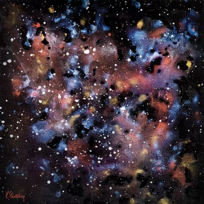 Stars I by Kristen Leigh metal wall art