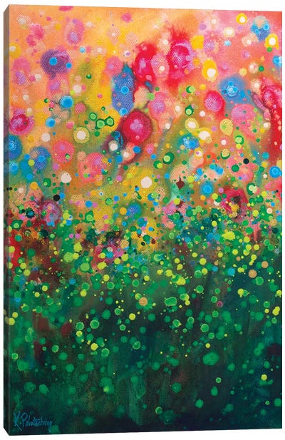 Wildflowers Canvas Art Print - Colorful Abstracts