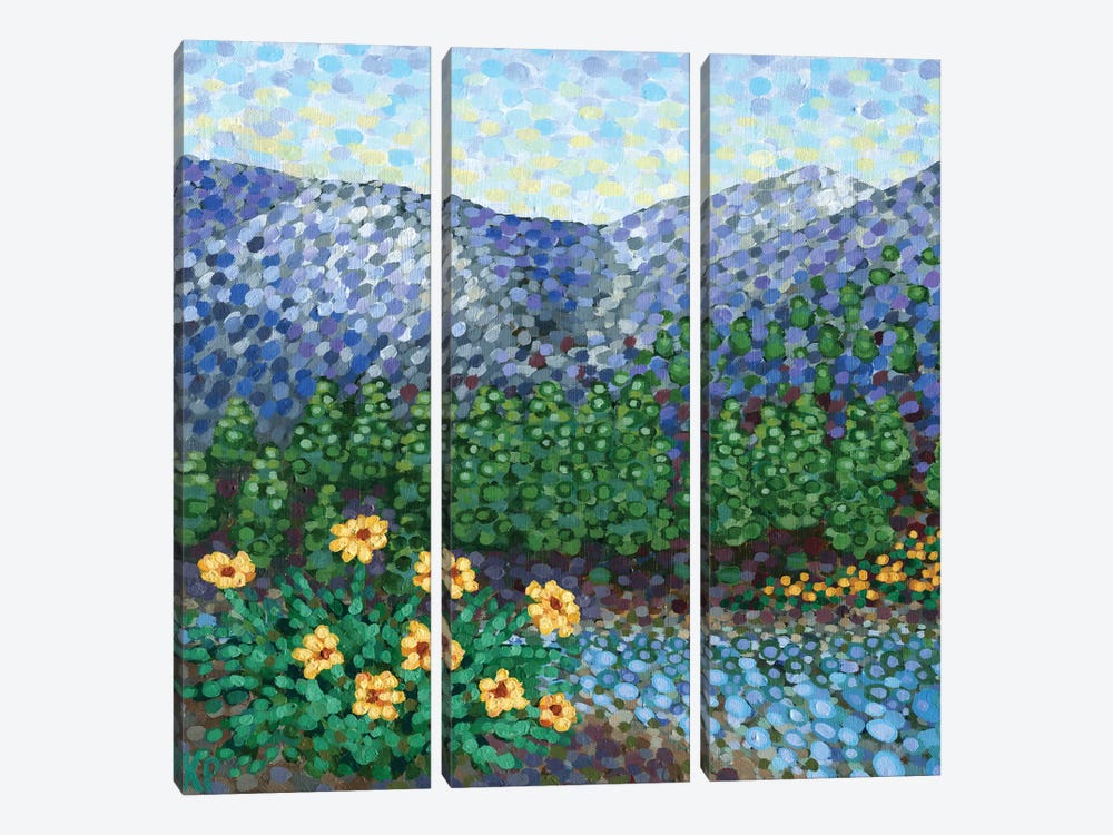 Mountain High by Kristen Leigh 3-piece Canvas Print