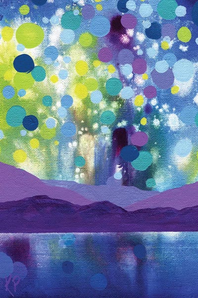 Colorful Abstracts: Early Rise II by Kristen Leigh