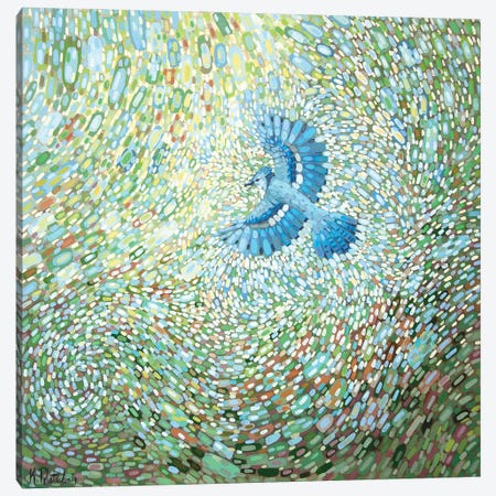 Blue Jay Canvas Print #KRP45} by Kristen Leigh Canvas Art Print