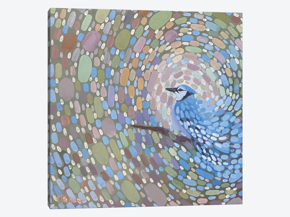 Blue Jay Winds by Kristen Leigh 1-piece Canvas Artwork