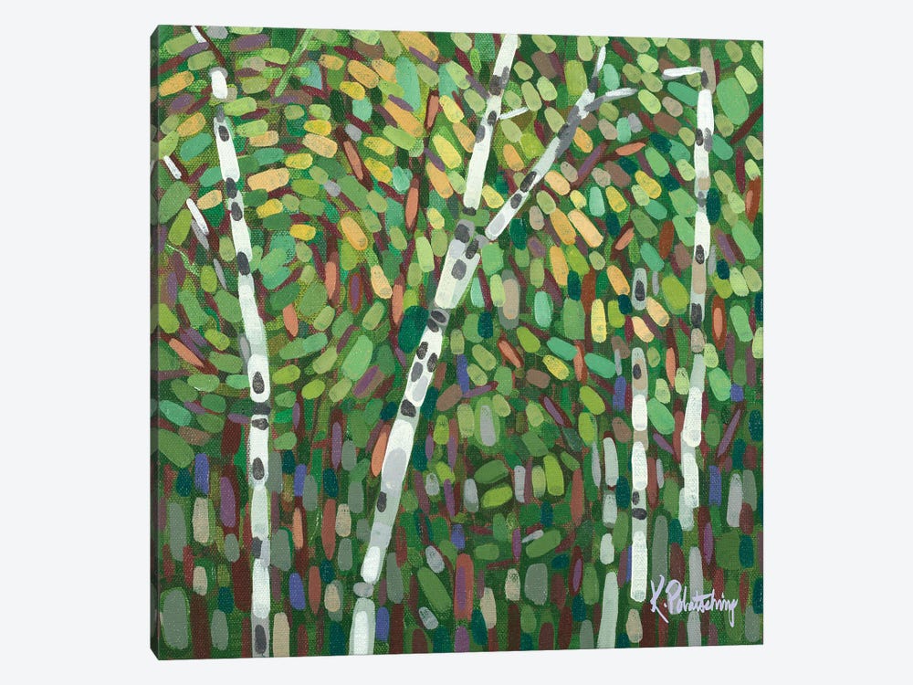 Summer Birches With Wind In Motion by Kristen Leigh 1-piece Art Print