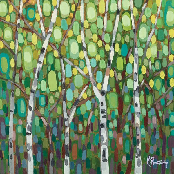 Birch Trees: Summer Trees In Calm Winds by Kristen Leigh