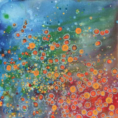 Falling Into Place by Kristen Leigh metal wall art