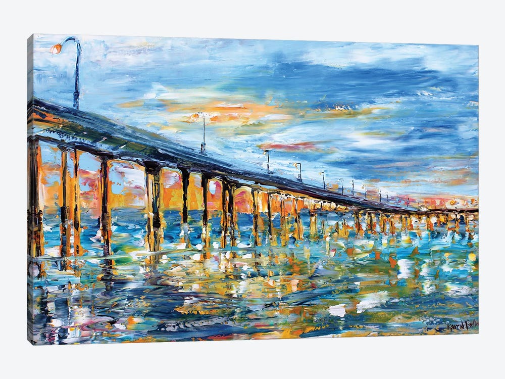 OB Pier by Karen Tarlton 1-piece Canvas Artwork