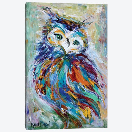 Owl Whimsy Canvas Print #KRT104} by Karen Tarlton Canvas Art