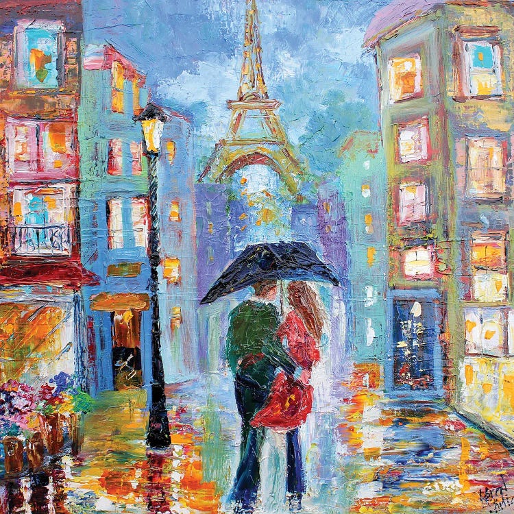 Paris Twilight Romance by Karen Tarlton wall art