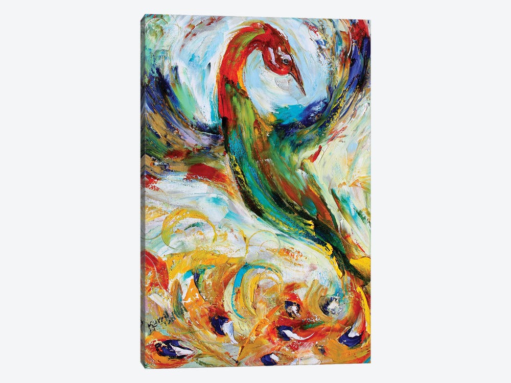 Phoenix Bird by Karen Tarlton 1-piece Canvas Art