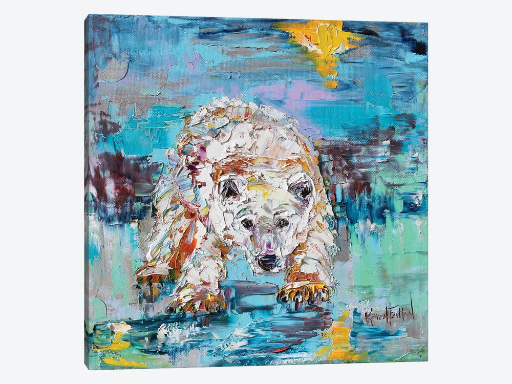Polar Bear by Karen Tarlton 1-piece Canvas Artwork