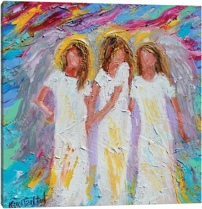 Angel Friends Canvas Art Print - Karen Tarlton