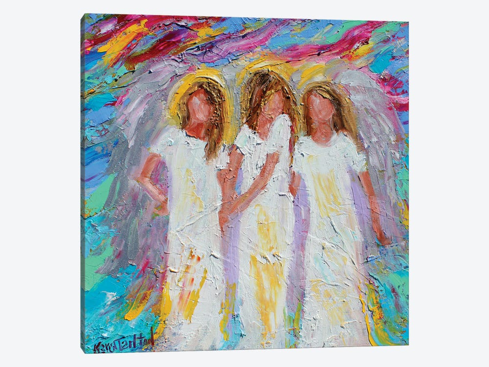 Angel Friends by Karen Tarlton 1-piece Canvas Wall Art