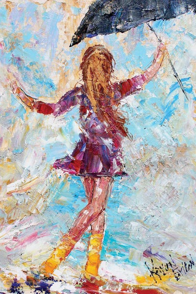 Rain: Rain Dance Yellow Boots by Karen Tarlton