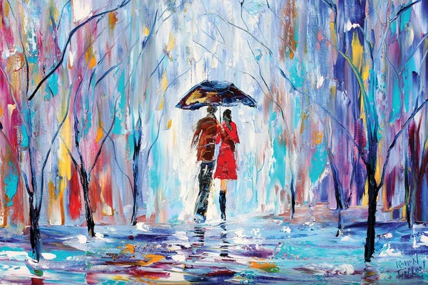 Strolls In The City: Rainy Love by Karen Tarlton